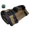Rolled Brown Waxed Canvas Bag for General Tools With Handle And Straps