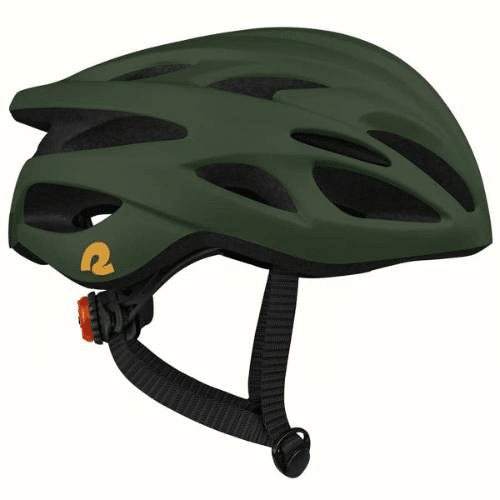 Silas Road Bike Helmet; Forest Green
