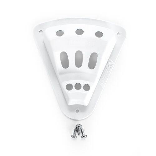 Flagpole Mount - Screw In Mount; Holds 3 Flags; White