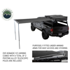 Awning 2.0-6.5 Foot With Black Cover Universal Nomadic