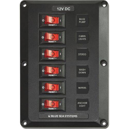 Circuit Breaker Panel - With 15 Square Format Circuit Labels/ Mounting Screws