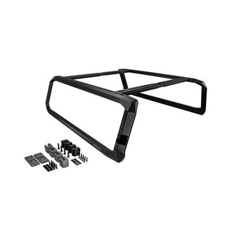 Bed Cargo Rack; Black; With T-Channel/ J-Hook Mounting Kit