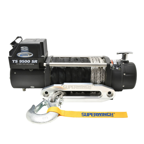 Tiger Shark Winch 9,500 Lbs, 12 Vdc, 3/8 In X 80 Ft Syn Rope
