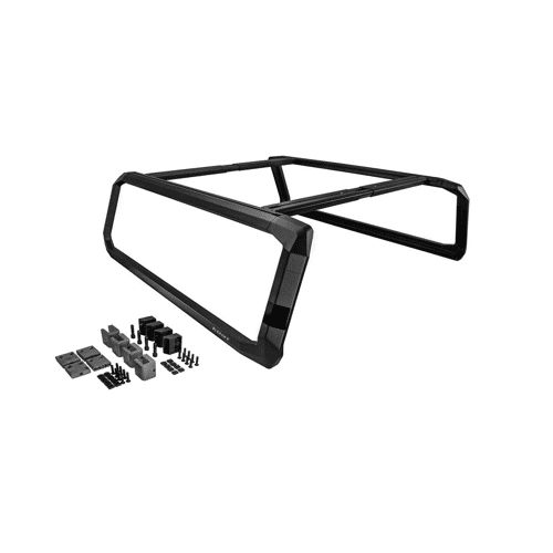 Bed Cargo Rack; Black; With T-Channel/ J-Hook Mounting Kit