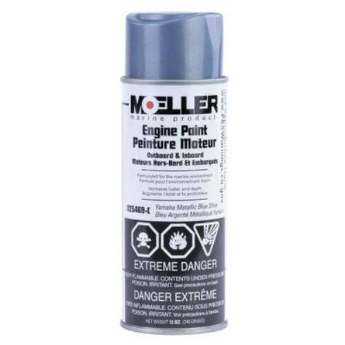 Sierra Marine Engine Spray Paint - Yamaha a Metallic Blue Silver