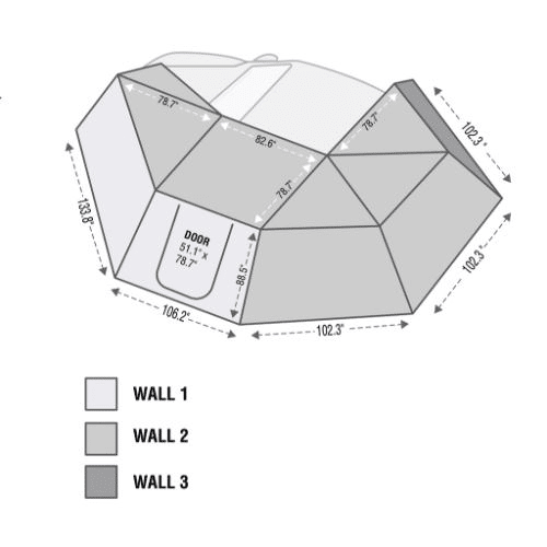 Nomadic 270 Drivers Side Awning Wall 3