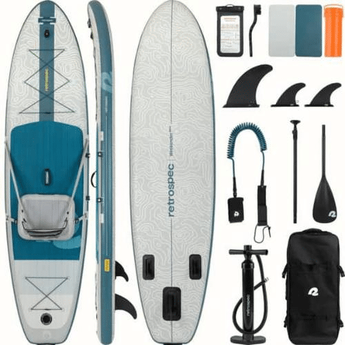 Weekender Plus 2 River Rock Inflatable Stand Up Paddle Board/Kayak Hybrid