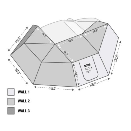 Nomadic 270 Passenger Side Awning Wall 3